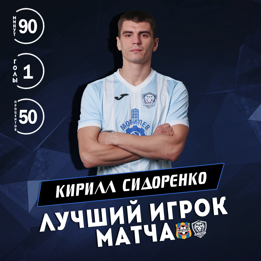 Кирилл Сидоренко - лучший игрок матча 26 тура